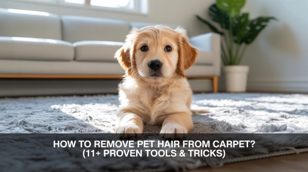 How to Remove Pet Hair from Carpet (11+ Proven Tools & Tricks)