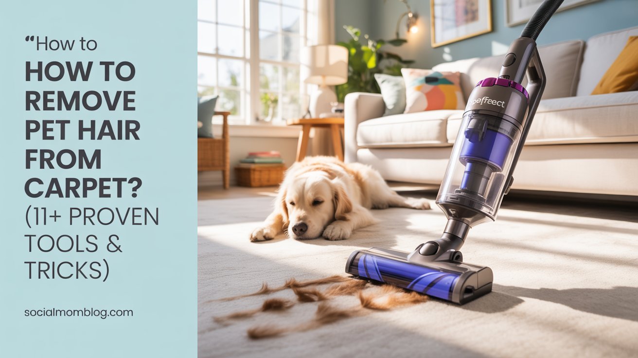 How to Remove Pet Hair from Carpet