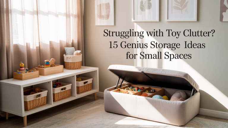 Struggling With Toy Clutter? 15 Genius Toy Storage Ideas for Small Spaces!