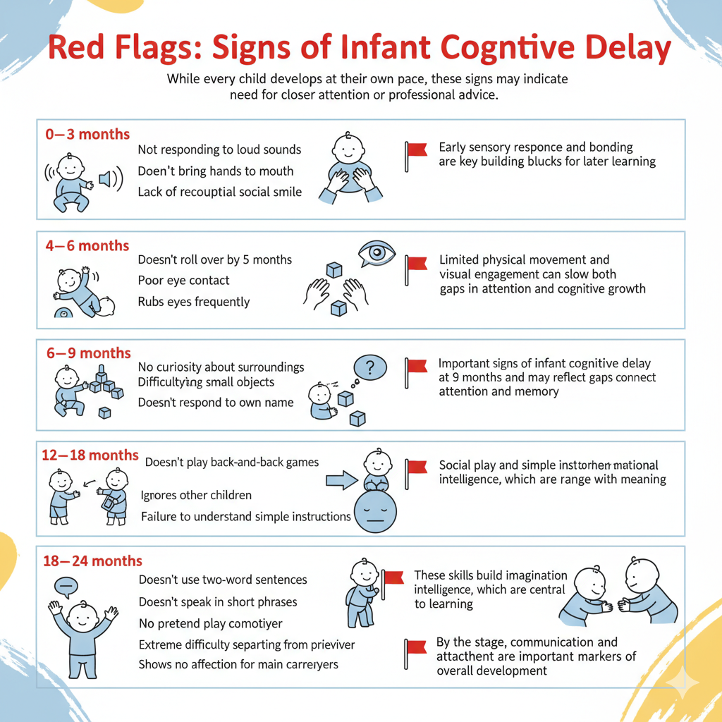 Red Flags Signs of Infant Cognitive development Delay