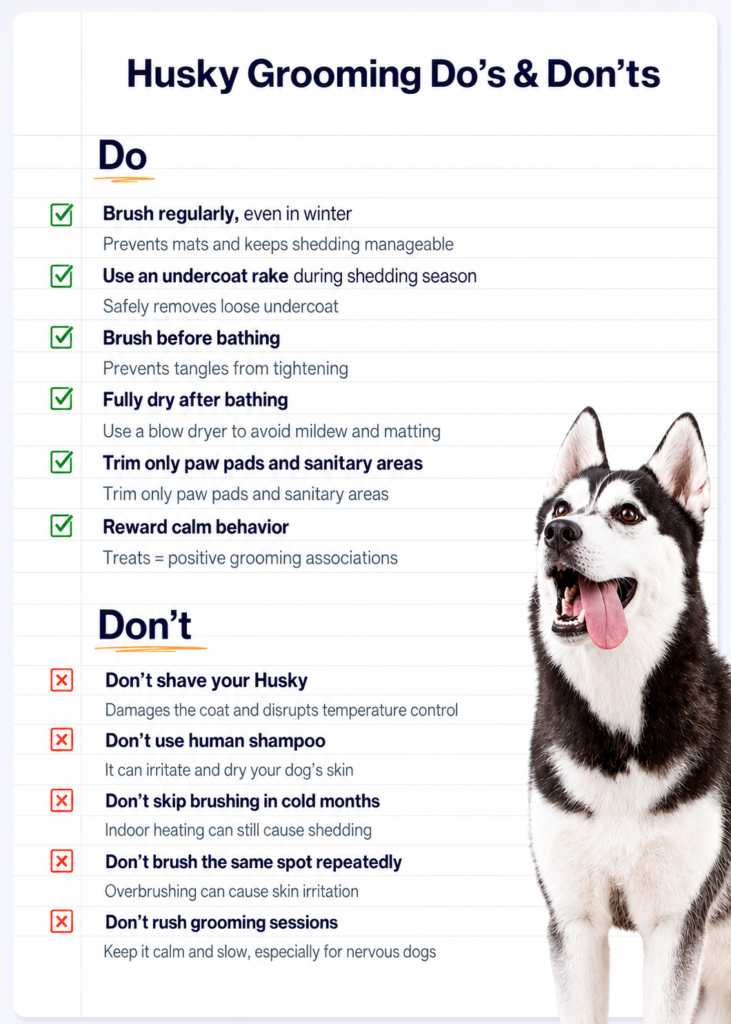 How to Groom a Husky at Home